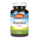 Carlson - Potasiu, 99 mg, promovează sănătatea nervoasă și funcția musculară, 250 comprimate