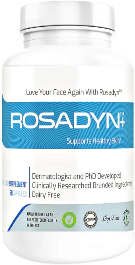 Rosacea Skin Care Supliment pentru înroșirea feței, ochi și nas 