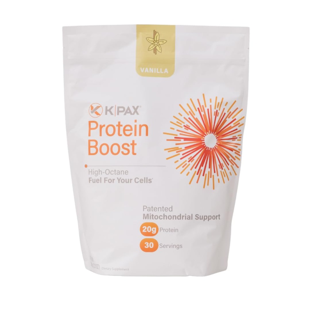 K* PAX KPAX Imun Protein Blend, Mitocondrial Support Formula + Green Superfood and Probiotics Vanilla 2 -Pound