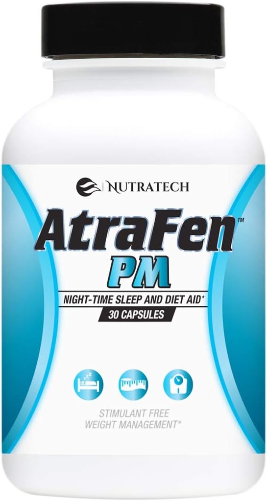 Atrafen PM - Nighttime Diet Pill, Appetite Suppressant, și Sleep Aid. Boost Metabolism, Burn Fat, și Curb Cravings târziu noapte.