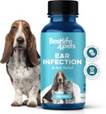 Itch Relief and Ear Infection Treatment for Dogs & Cats, Natural Ear Mites Treatment for Cats and Dogs Soothes Itchy Ears, Reduces Swelling, Otitis, Pain & Inflammation, 400 Easy to Give Tiny Pills