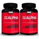 Test FACTOR FORCE X180 Alpha Max, 2-Pack, Testosteron total și oxid de azot Booster pentru bărbați cu semințe de schinduf & Tribulus pentru a crește fluxul sanguin și îmbunătățirea performanței sportiv masculine, 360 capsule