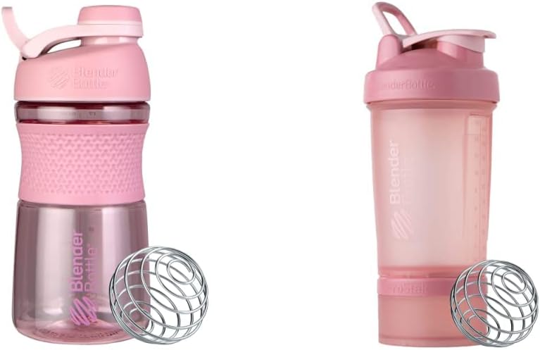 BlenderBottle SportMixer Shaker Sticluță și ProStatk Sistem pentru Shake-uri de proteine și suplimentare de stocare