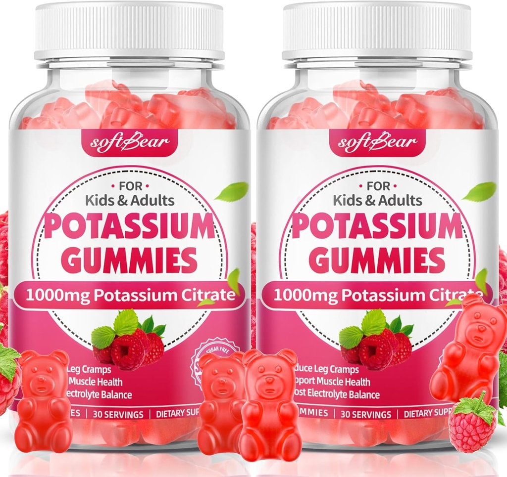 softbear Citrate de potasiu 1000mg Gummies 
