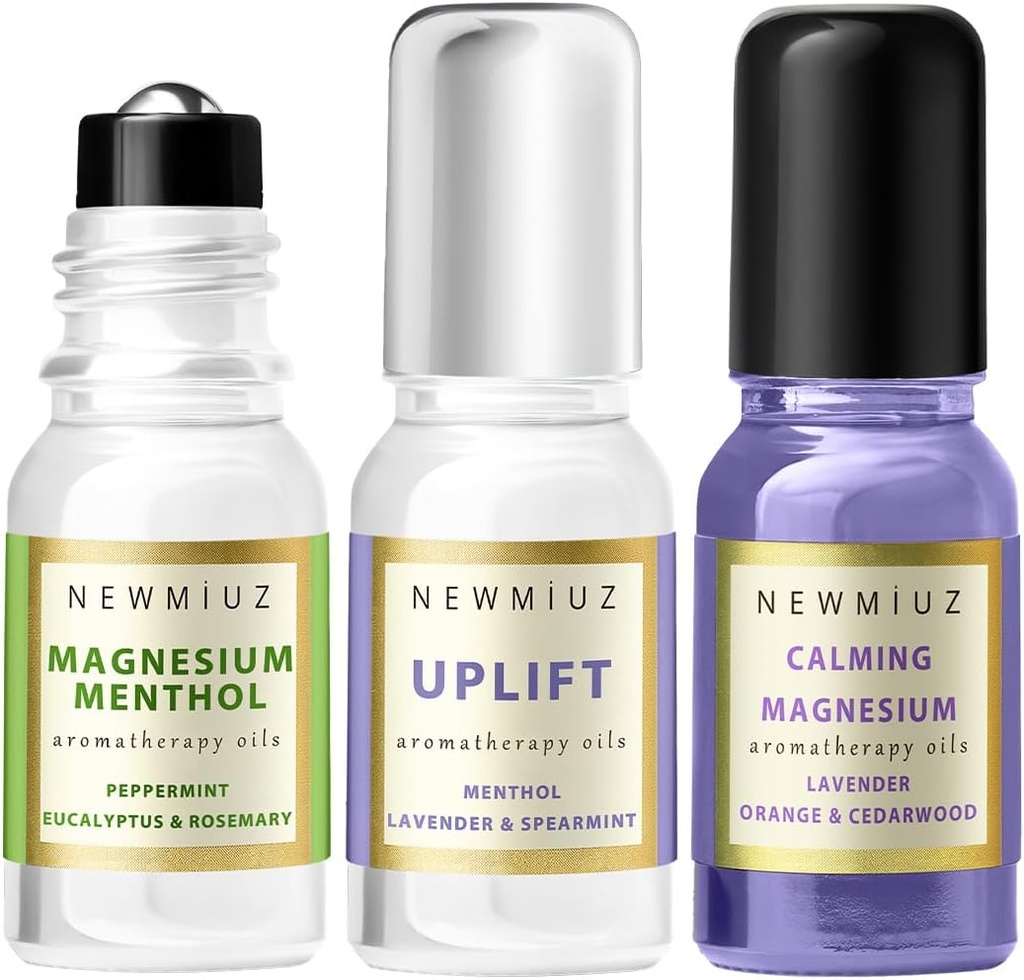 Magneziu Lavender Roll pe pachet de 3 - cadou de autocare perfectă pentru ziua de naștere de Crăciun sau Stuffers de stocare