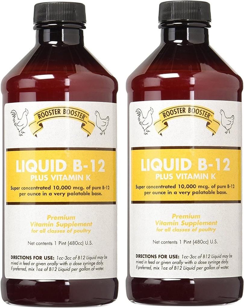 Rooster Booster (2 ambalaj) B-12 lichid, 16-Ounce