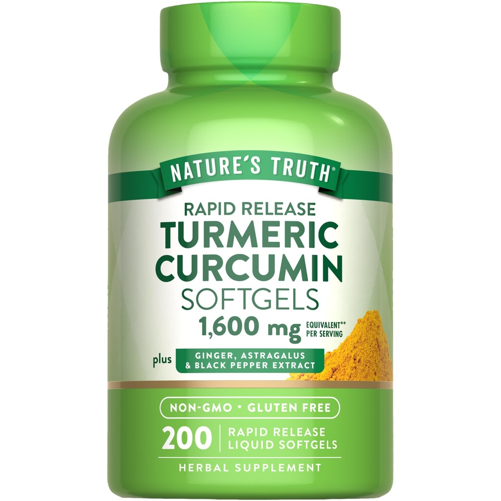 Adevărul Curcumin Turmeric Curcumin Suplimentul Complex cu extract pepper negru, Ginger & Astragalus 