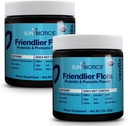 SUNBIOTICS Friendlier Flora - Prebiotic si Probiotic pulbere pentru femei si barbati cu 20 miliarde CFU de 4 tulpini probiotice pentru bine gust Flora, sistem imunitar si echilibrat Microbiom - Vanilie, (Pachet de 2)