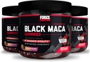 Force Factor Black Maca Gummies, 3-Pack, Black Maca Root to Enhance Male Vitality, Increase Energy & Strength, with BioPerine for Superior Absorption, Delicious Passion Berry Flavor, 180 Gummies