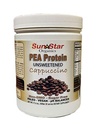 Pudră de proteine din mazăre - Neîndulcită - Cappuccino cu pulbere de cafea și extract de vanilie, Soy Free, Non-GMO 17,6 oz