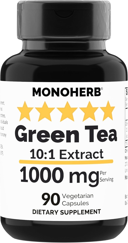 Extract de ceai verde MONOHERB 1000 mg - 90 capsule vegetariene