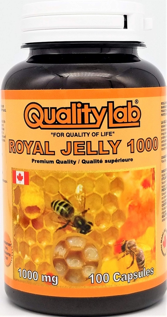 Royal Jelly 1000 mg 100 Softgel Capsule (Fabricat în Canada)