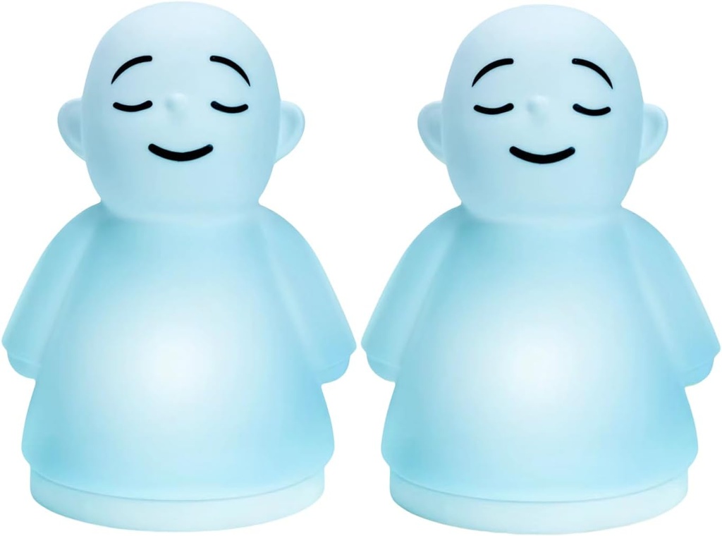 Set de 2 Meditatie de mentalitate Anxietate & Stres Ajutor instrument, Relaxare elemente pentru adulți Copii, Upgraded 2 in 1 Atingerea lumina de noapte