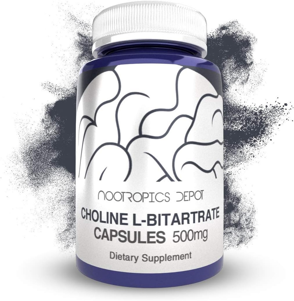 Choline L-Bitartrate Capsule 500mg (Cont 180) 