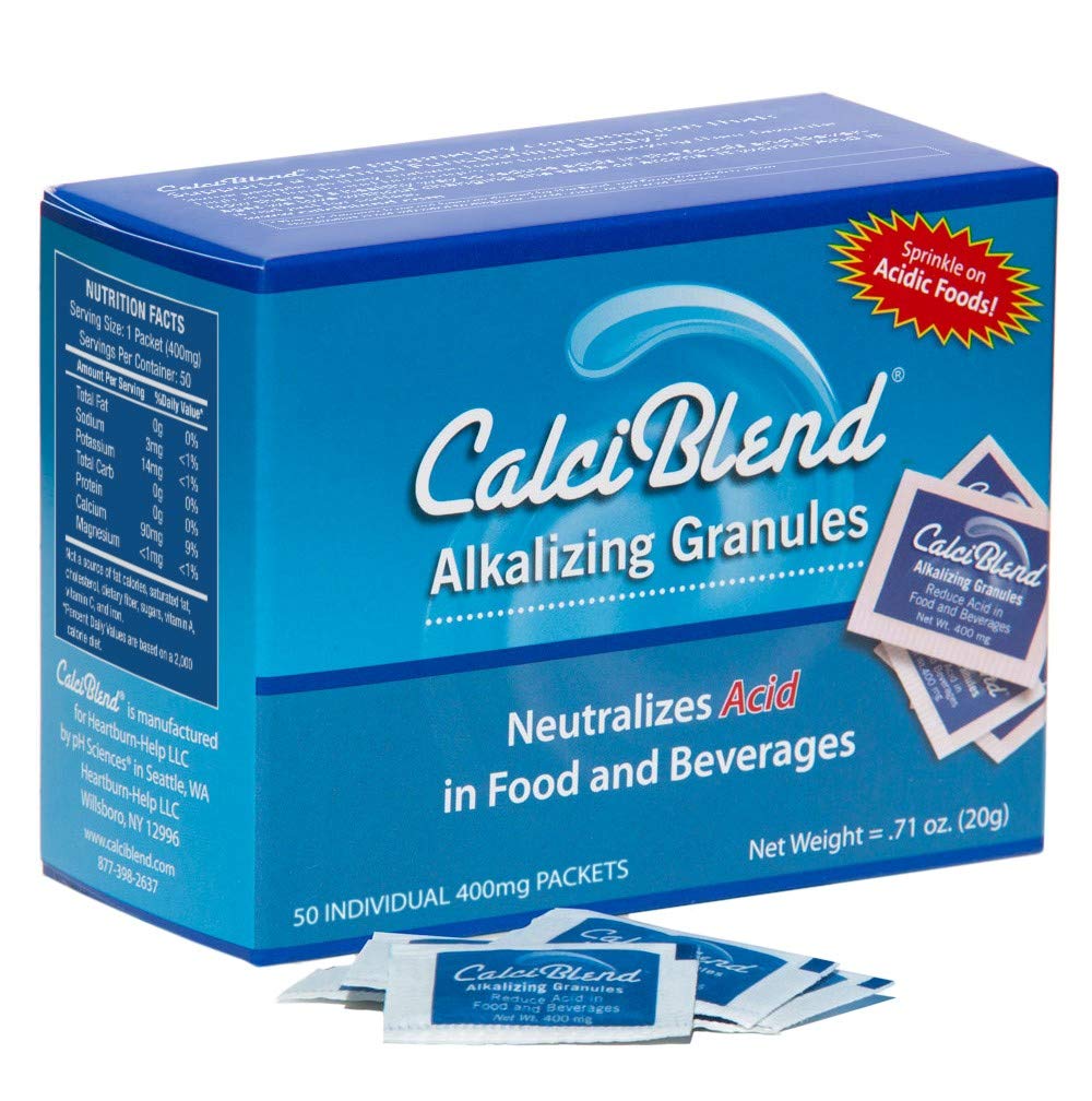 Alkalizing Granule 50 Pack Box - Food & Beverage Acid Reductor - Promovează Digestive și urinar Tract Health, Restaurează Electroliți, SIDA pH-ul echilibru - All-Natural, Zahăr și Calorie gratuit