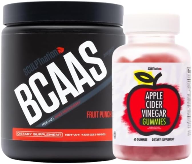 Sculpt Nation by V Shred BCAA Powder and Apple Cider Otegar Bundle