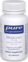 Pure Encapsulations Melatonin 0.5 mg - Natural Sleep Helper for Bedtime - Regulates Sleep-Wake Cycle - 0.5 mg Melatonin - Vegan & Non-GMO - 60 Capsules