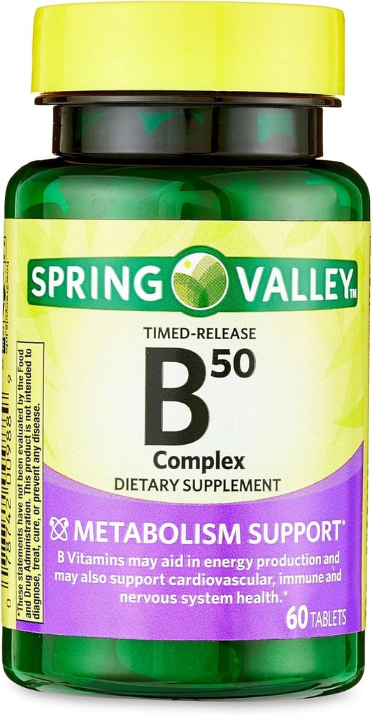 B-50 Complexe comprimate timp-release Supliment alimentar, 60 Conte