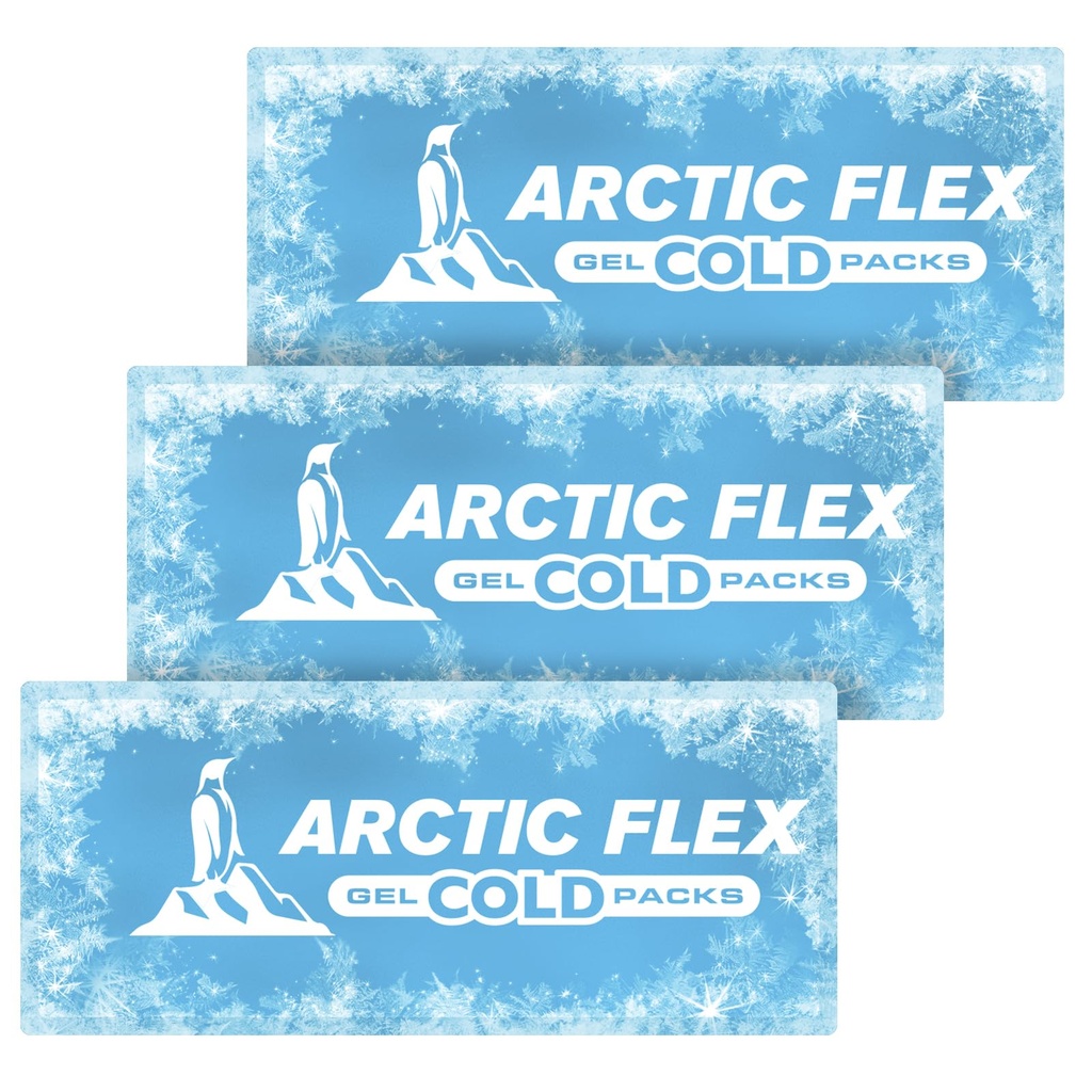 Arctic Flex Gel Packs de înlocuire - Sized for Knee Ice Brace - Terapie rece și fierbinte pentru leziuni, durere de relief, Umflare - pentru Wrap compresie reutilizabilă - pentru leziuni sportive, femei și bărbați