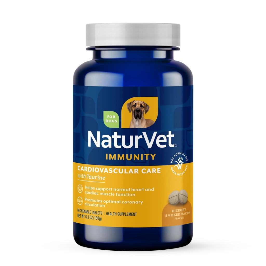 NaturVet suport cardiovascular pentru câini Supliment Plus Taurin 