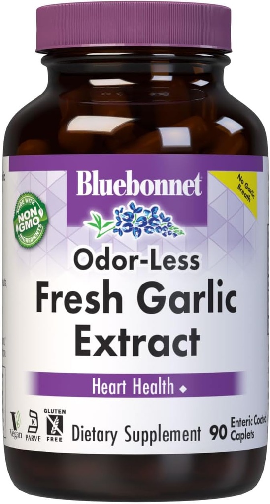 BlueBonnet Standardizat supliment extract de usturoi proaspăt, 90 Conte