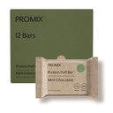 ProMix Nutritie Proteine Puff Baruri - Menta Ciocolata- Marshmallow Crispy Treat - Mare Tasting & Sanatos Pe Go Snack - Proteina mare & Calorie scăzut -Free De Gluten, Soy, & Porumb - 12 Baruri