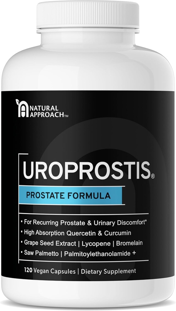 UROPROSTIS - Complex de suport statal de înaltă potenţă - Formula de sănătate masculină pentru comfort prostatic - 13 Ingredient Blend Inclusiv Saw Palmetto - Supliment premium Vegan & Gluten-Free - 120 capsule
