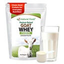 Z Natural Foods Goat Whey Proteine Powder Concentrat - nedenaturat, nearomat, Pasture Crescut Whey - Pulbere de proteine de capră curată cu proteine vitale pentru managementul greutății, suport imunitar, fitness, 1 lb