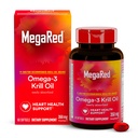 Omega-3 Krill Oil 350mg Softgels, MegaRed (60 Conte In A Bottle), EPA & DHA Omega-3 Acidi grasi cu nici un gust de pește Spre deosebire de ulei de pește, conține antioxidant Astaxantină