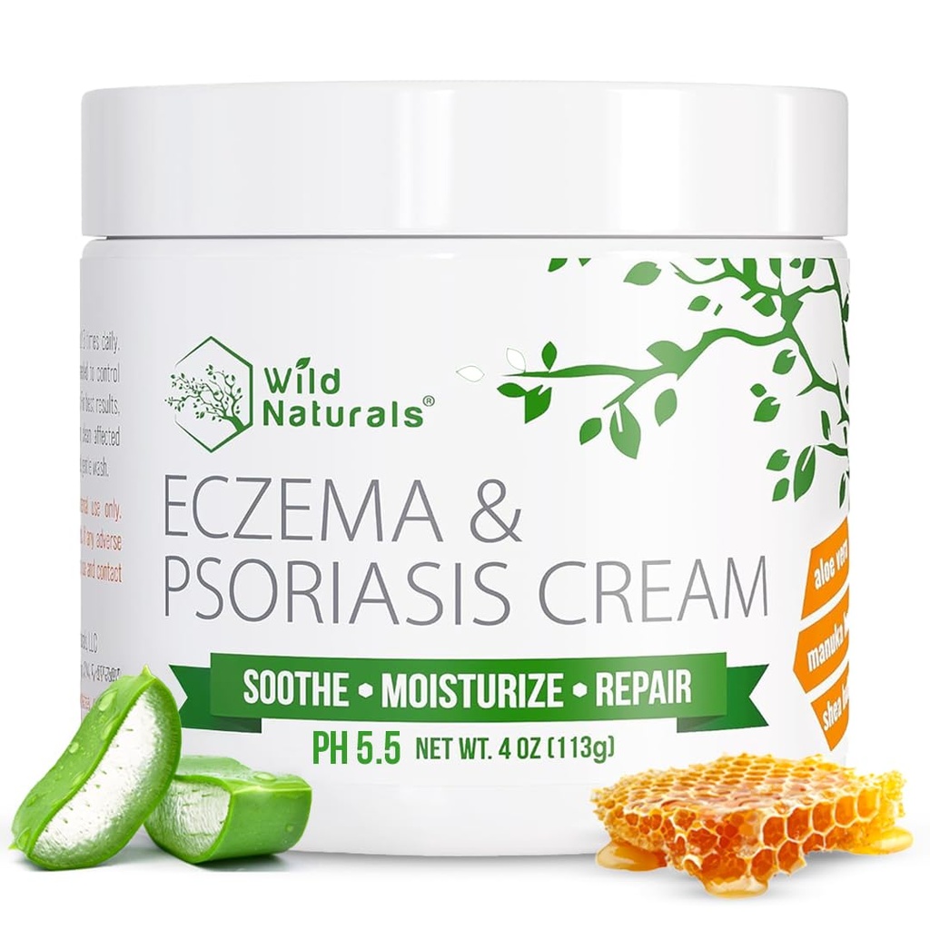 Wild Naturals Eczema si Psoriazis Crema pentru uscat, mancarimi ale pielii 