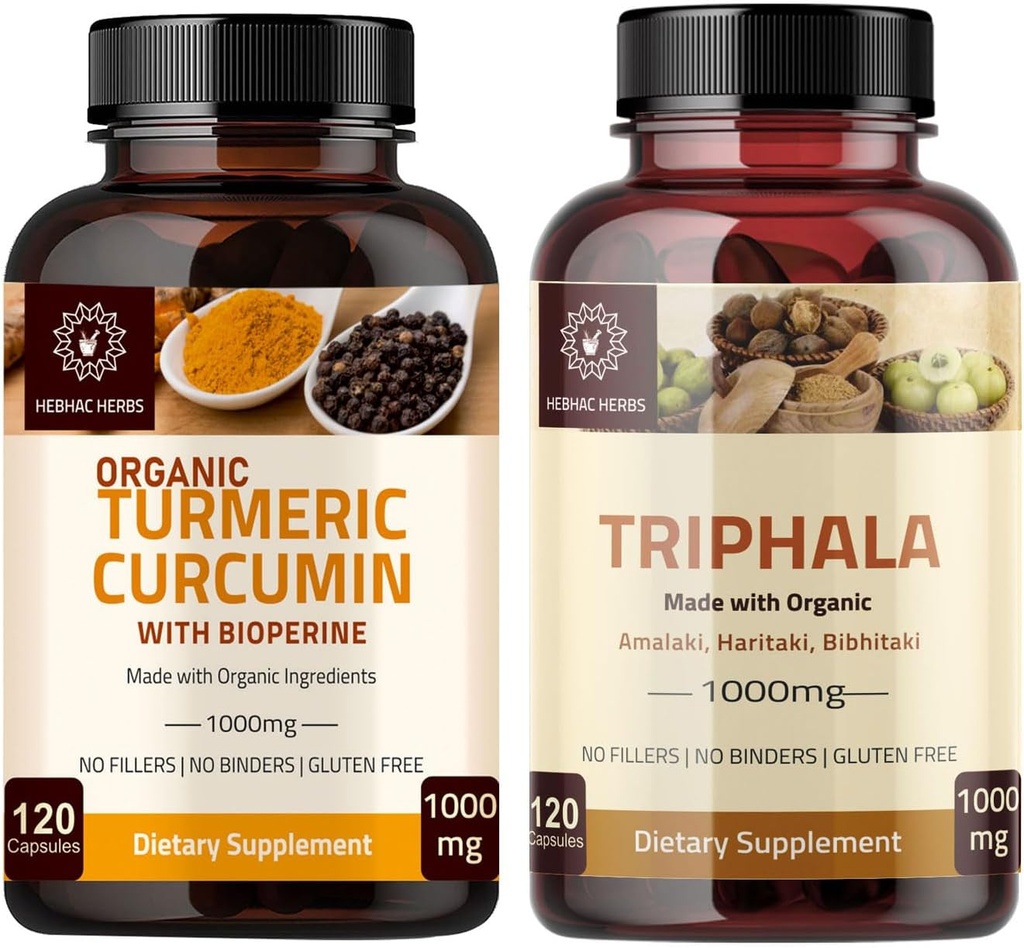 Capsule de curumină şi Triphala curmeric