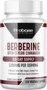 Proteza Nutriție Berberina cu extract de scorțișoară - Gluten gratuit și Vegan - 120 capsule - 1200 mg per Servire