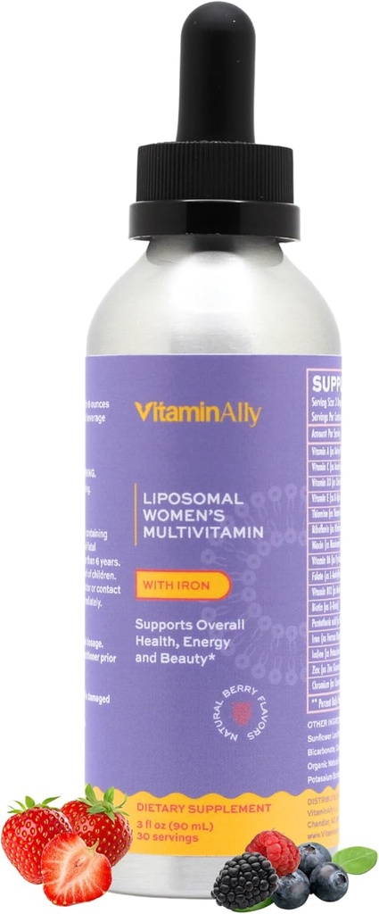 Femeii Multivitamine lipozomal picaturi lichide cu fier de călcat 30 zi Aprovizionare 