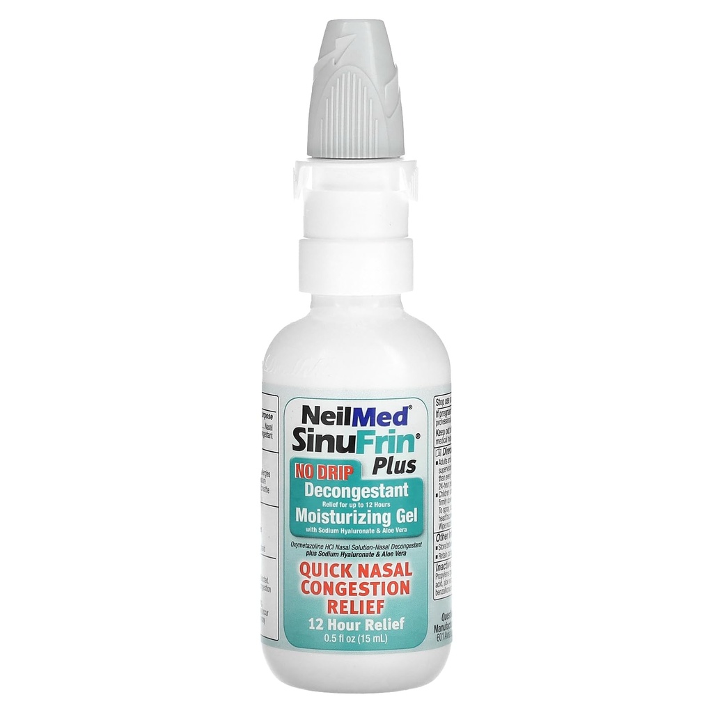 Neilmed Sinufrin Plus Decongestionant Moisturizing Gel, 0.5 Ounce de fluide (Packing May Vary)