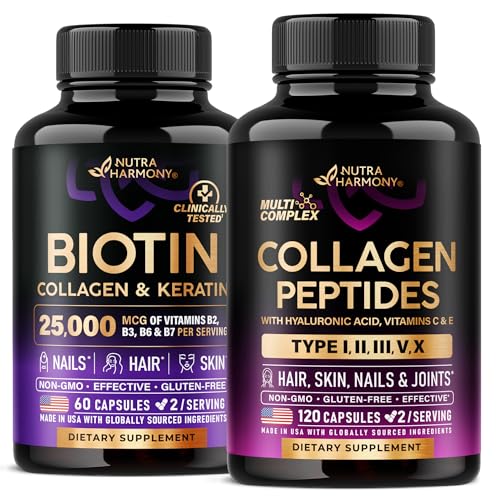 NUTRAHARMONY Biotin, Keratin & Capsulele de colagen