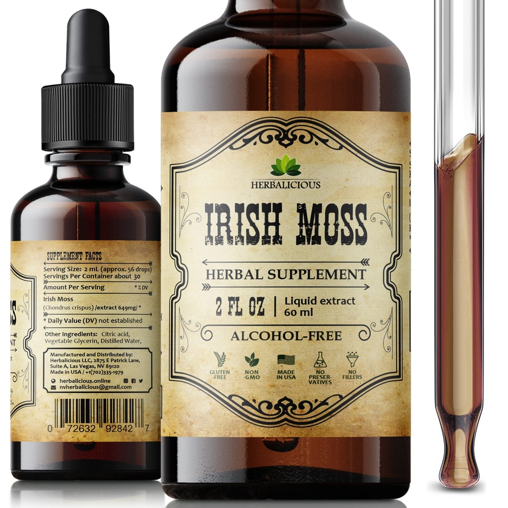 Irish Sea Moss Drops organic brut 