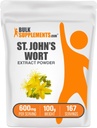 BulkSupplements.com Extract de sunătoare Sf. Ioan - Sf. Ioans Suplimentul de Wort, Suplimentul Herbal pentru Mood - Vegan & Gluten gratuit, 600 mg per Serving, 100g (3.5 oz) (Pachet de 1)