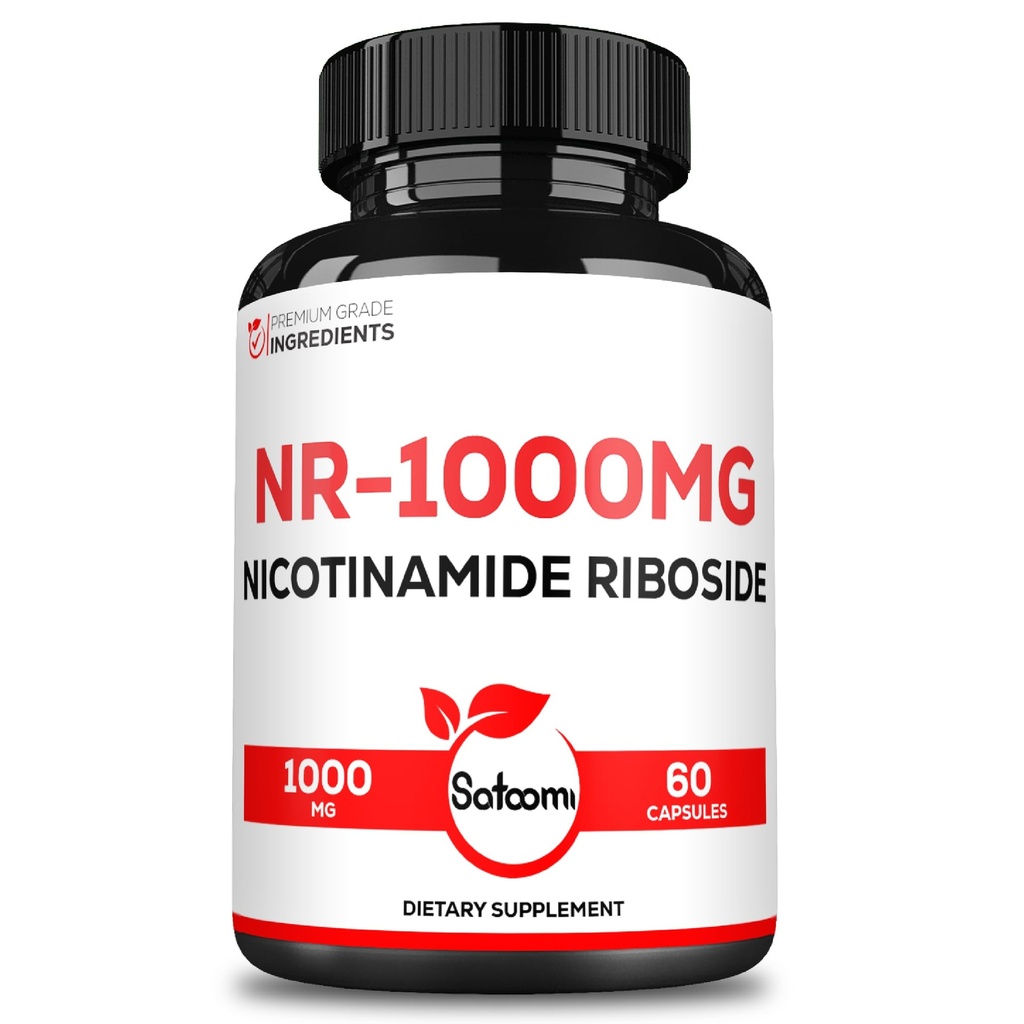 Satoomi NAD Nicotinamidă Ribozidă - NR 1000 mg Supliment - 60 Număr de 30 zile