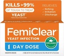 FemiClear 1-zi doza de dungi infectie  Unguent de infecţie a dificultăţii, 1 aplicator şi 0,5 oz Unguent