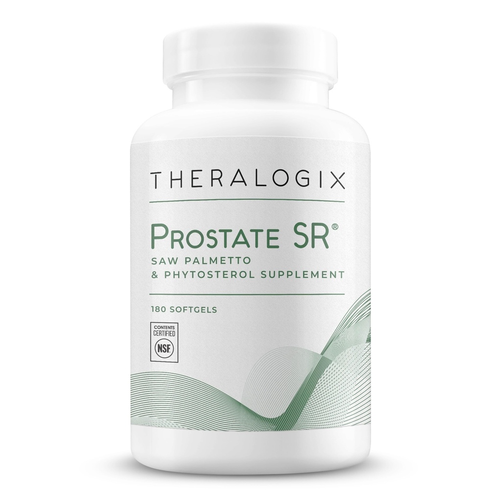 Theralogix Prostate SR Saw Palmetto & Beta-Sitosterol Supliment - Suporturi Funcţia de tract urinar sănătos la bărbaţi* - 90-Day Supply - NSF Certified - 180 Softgels