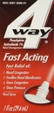 4Way Rapid Acting Nasal Spray pentru adulți și copii 12+, Sinus Congestion Relief și Nasal Congestion Spray Nasal - 1 Fl Oz Spray flacon