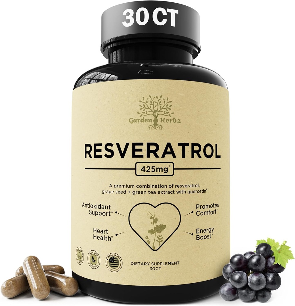 Quercetin & Resveratrol Supliment cu Seană de struguri 