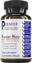 Premier Research Labs Premier Noni - Capsule Noni organice, Pastile Noni cu pudra de fructe, Suplimentul Noni cu extract pentru sanatate gutoasa, Energie si Suport pentru sanatate imuna - 60 Capsule vegetariene