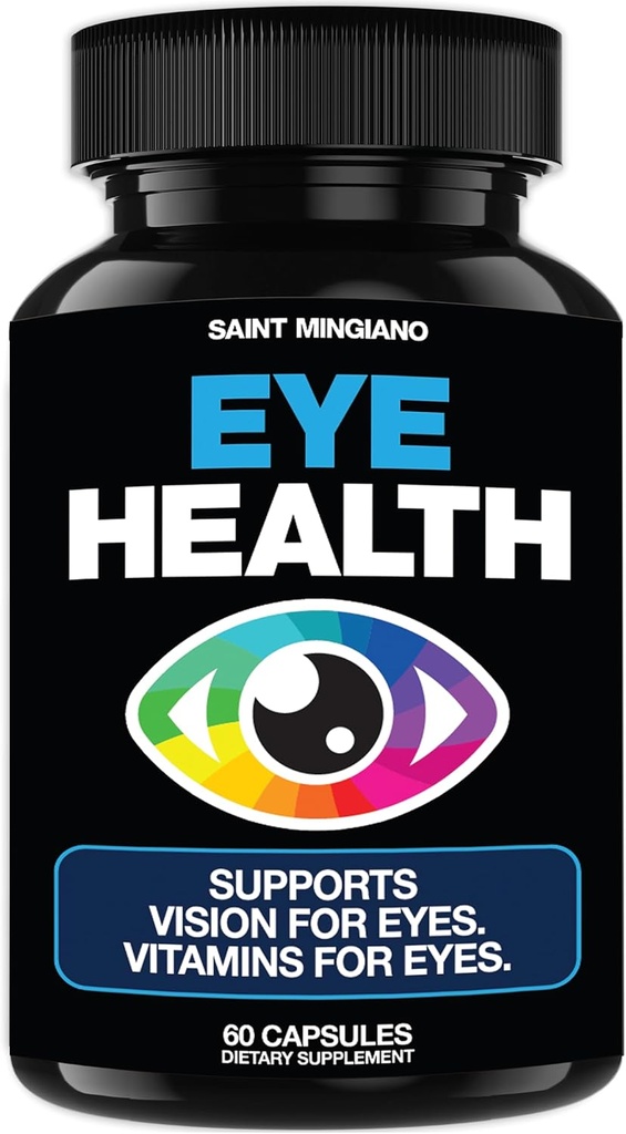 Îngrijirea ochilor & Vision Vitamine Supliment 60 Capsule - Suporturi Strain ochi, ochi uscat, și viziune Sănătate - Suporturi Vision, Ocular și Macular Health - 14 Ingrediente active, Lutein.