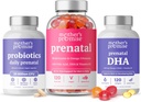 Promisiunea mamei despre vitaminele prenatale + DHA prenatală şi probioticele prenatale Bundle