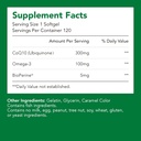 Suplimente, Ubichinonă CoQ10 (Coenzima Q10) 300 mg, BioPerine (5mg) 