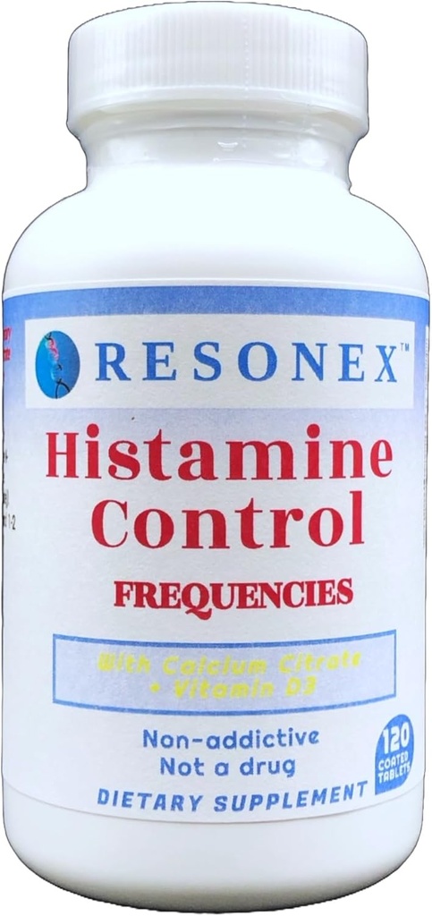 Histamina Control cu Frecvenţe Naturale - 120 comprimate - cu Frecvenţe naturale de HNMT şi enzime DAO pentru a ajuta la controlul nivelului de histamina