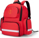 Trunab primul respondent sac Trauma rucsac gol, truse de urgență medicale sac de depozitare sac de salt pentru EMT, EMS, poliție, pompieri, ofițeri de siguranță - brevetat Red Design