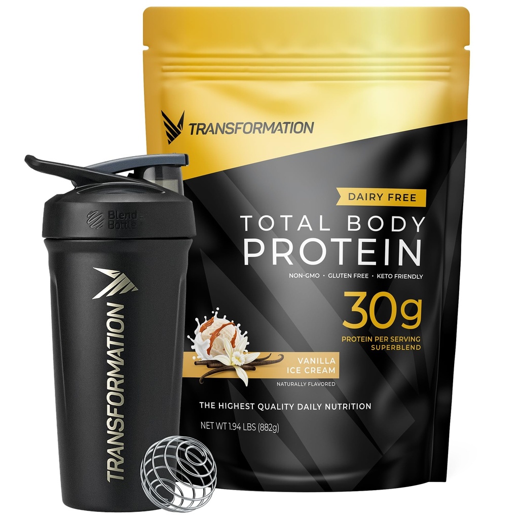 Transformation Vanilla Protein Powder & Performance Insulated Shaker Bottle 