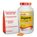 Timpul-CAP LABS, INC. Rezistenta regulata la timp Aspirina 325 mg - 1000 comprimate filmate enterice - Durere Reliever pentru dureri minore, Reducator de febră - Made in USA